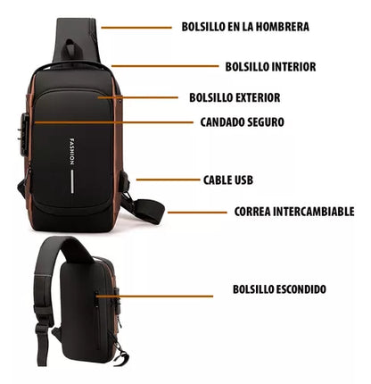 BOLSO MOCHILA ANTI ROBO